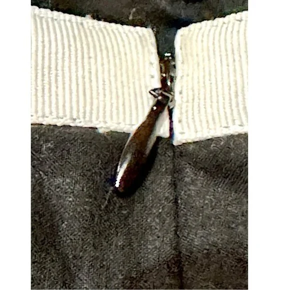 Black & White Skirt with Pom Pom Fringe Hem ~ Ann Taylor Loft - Picture 6 of 8